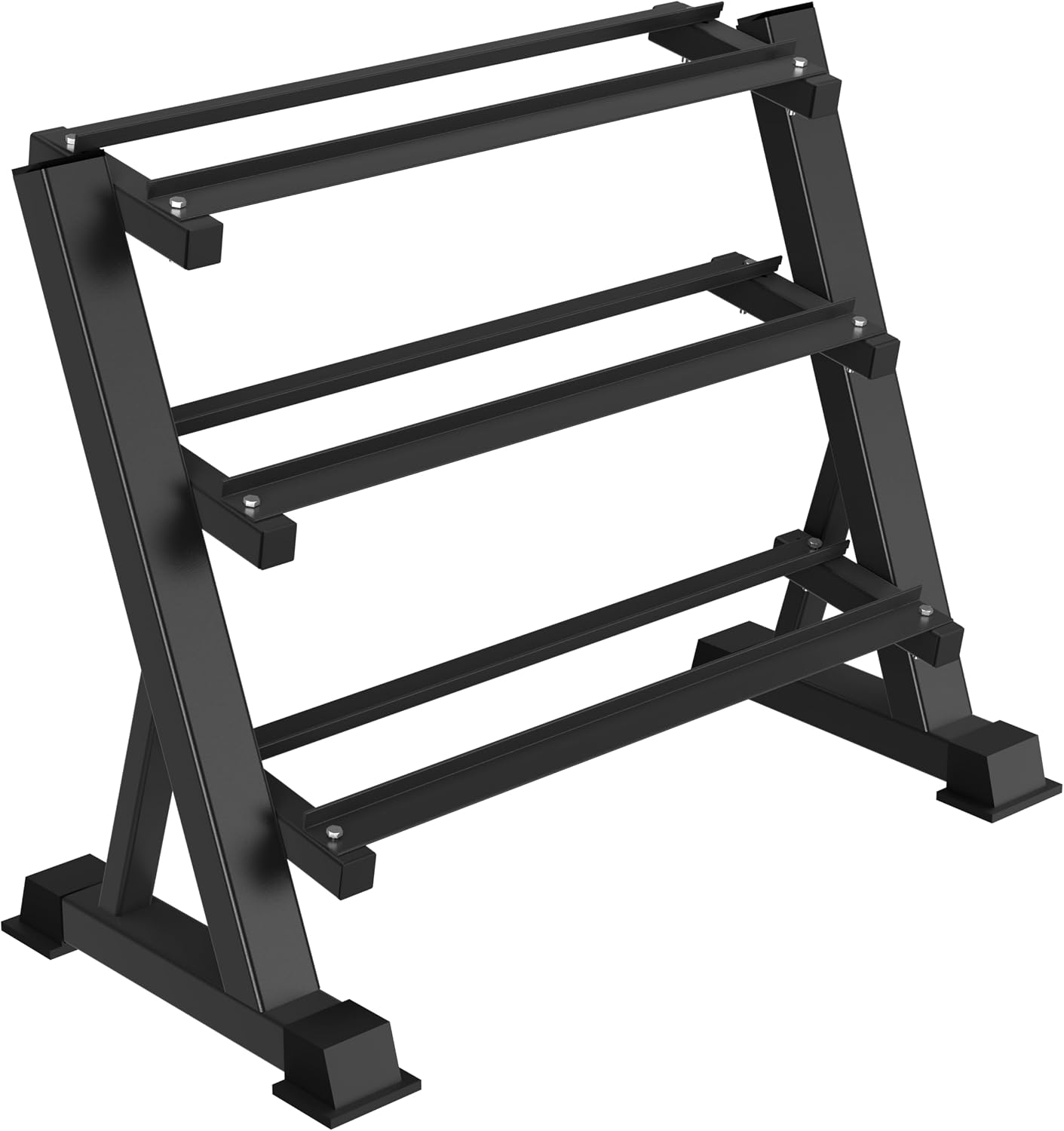 Heavy Equipment Usa - Rak Dumbbell Tiga Tingkat Heavy Duty,