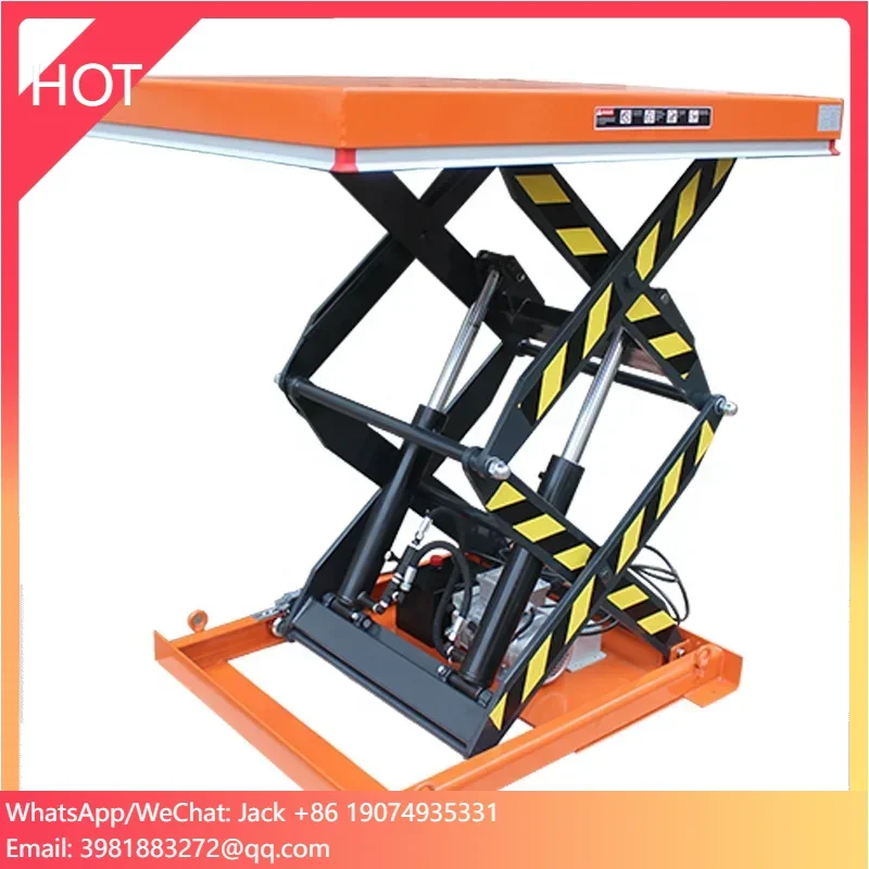 Scissor Lift Table Hydraulic - Troli Pengangkat Hidrolik Manual Kecil, Meja