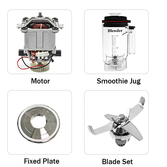 Heavy Equipment Mixer - Blender Komersial Daya Tinggi 1.8L Warna