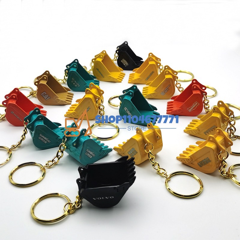 Heavy Equipment Key Ring - Dengan Gantungan Kunci Ember untuk Kobelco