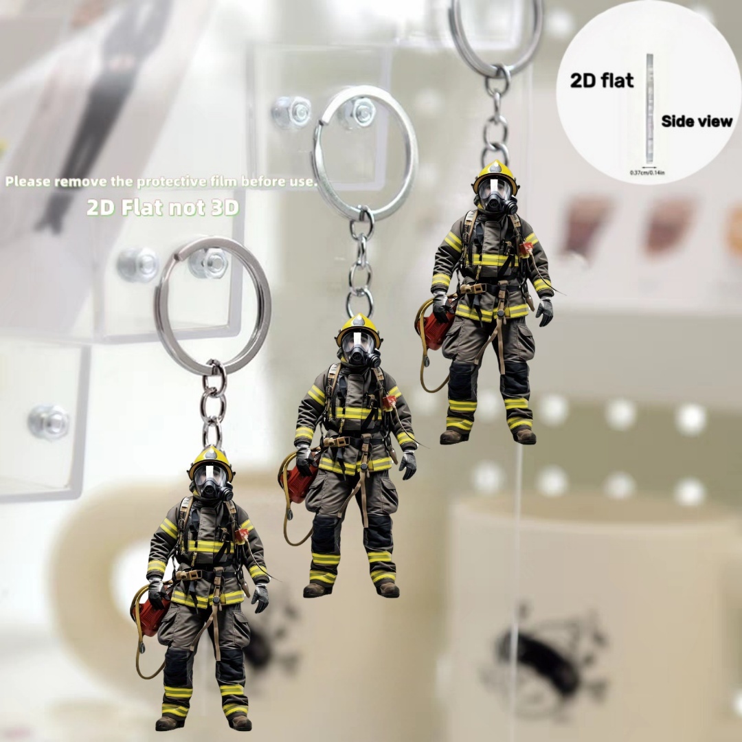 Heavy Equipment Key Ring - Gantungan Kunci Pemadam Kebakaran 2D, Liontin