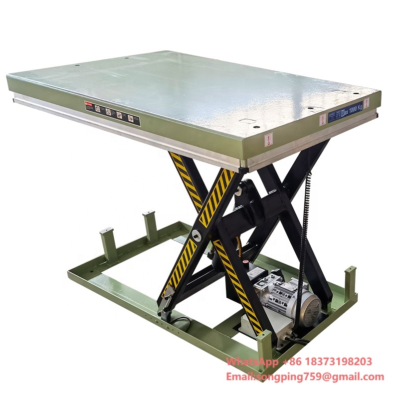 Scissor Lift Table Hydraulic - Meja Angkat Elektrik 1T Platform Angkat