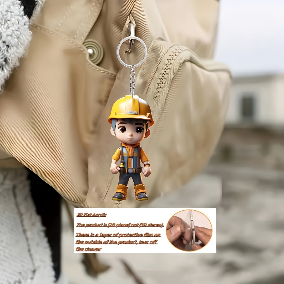 Gantungan Kunci Lucu Akrilik D - Heavy Equipment Key Ring ulasan dan harga