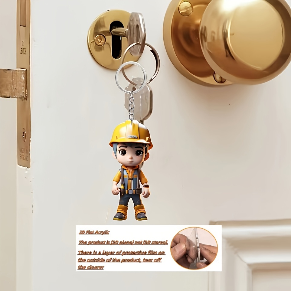 Gantungan Kunci Lucu Akrilik D - Heavy Equipment Key Ring ulasan dan harga