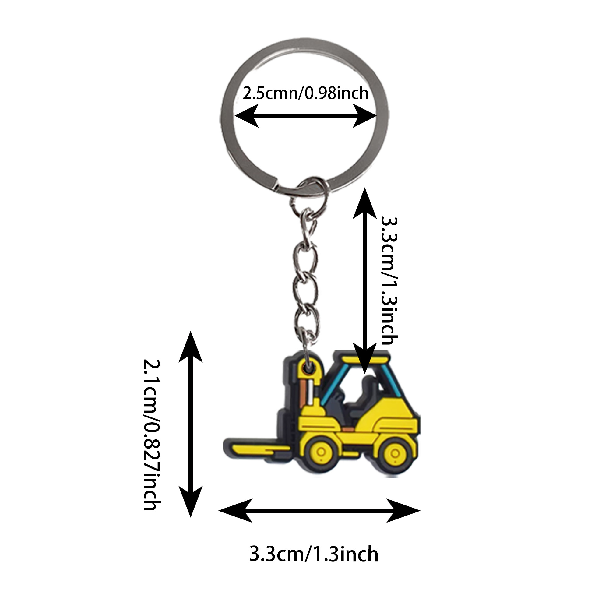 1 Buah Gantungan Kunci Kartun  - Heavy Equipment Key Ring ulasan dan harga