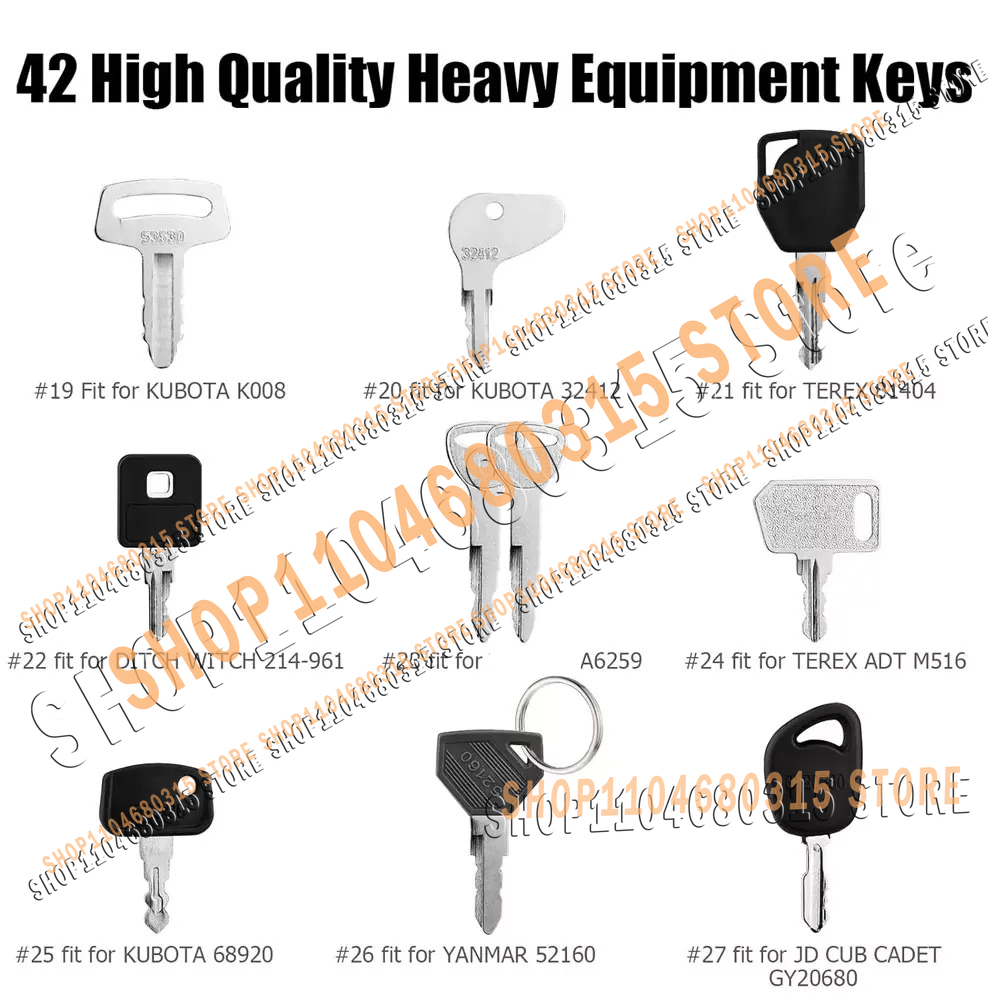 42pcs Kunci Baru untuk Alat Be - Heavy Equipment Bobcat ulasan dan harga