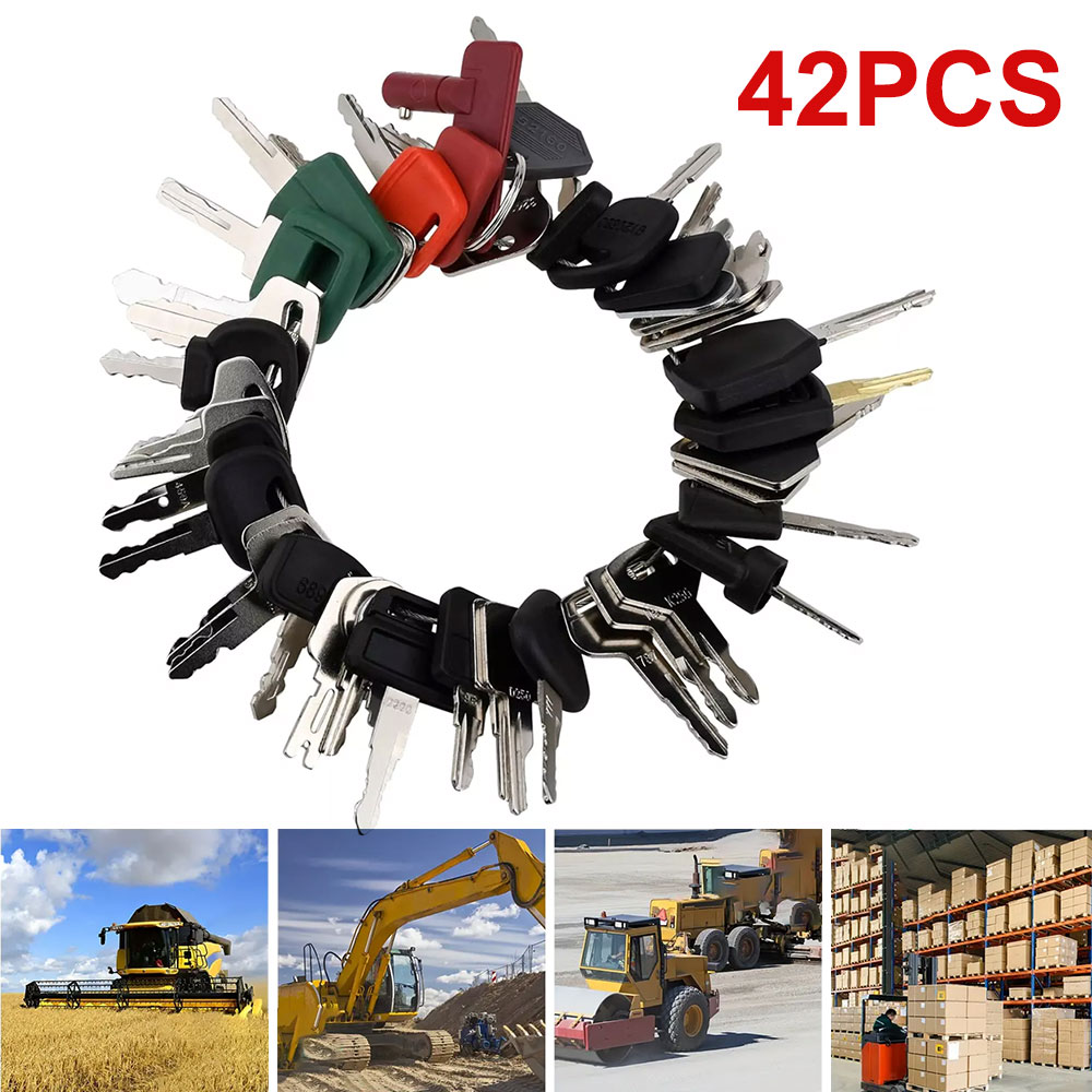 42 buah/18 buah set kunci mesi - Heavy Equipment Key Ring ulasan dan harga