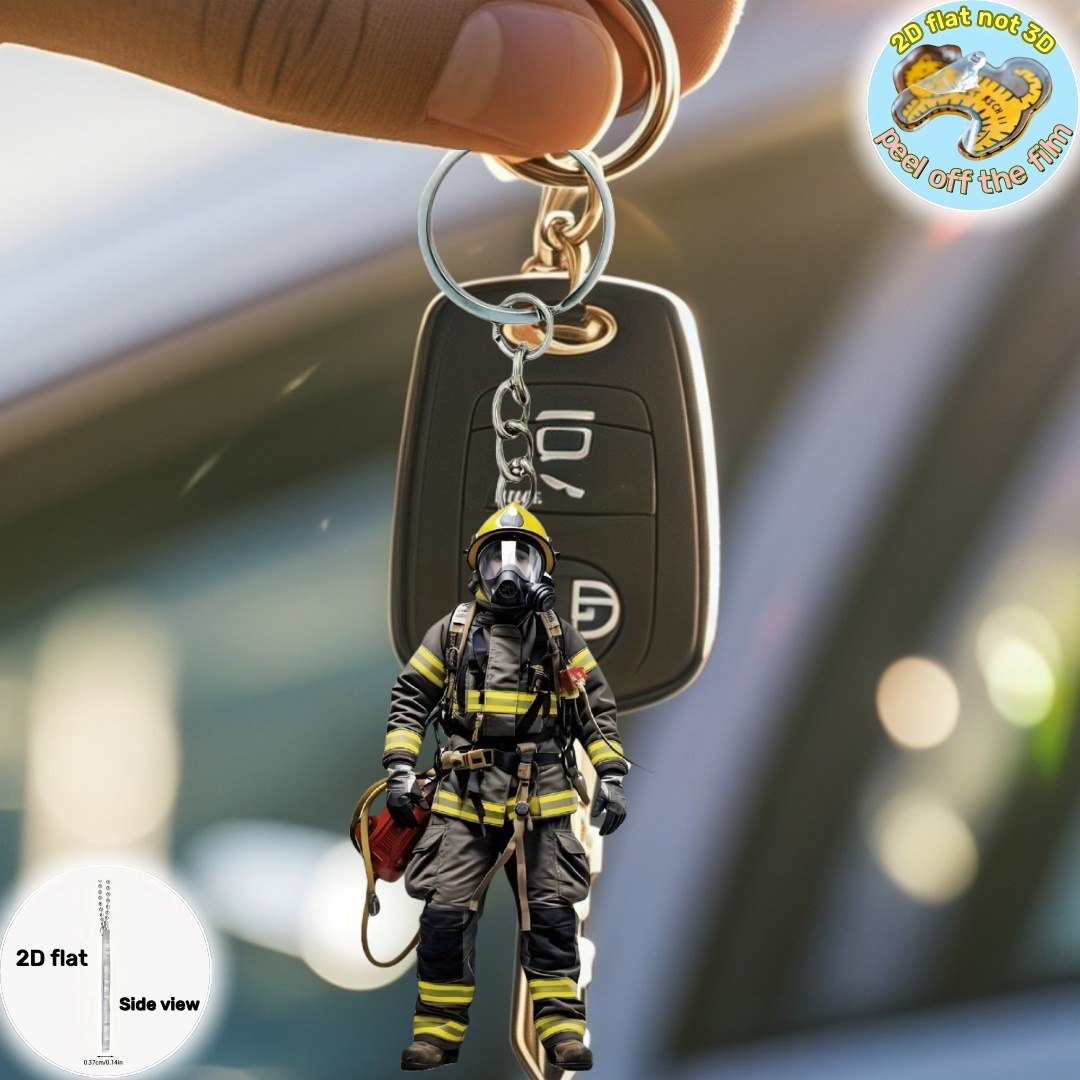 Gantungan Kunci Pemadam Kebaka - Heavy Equipment Key Ring ulasan dan harga