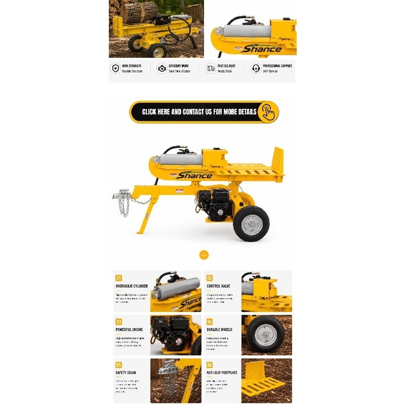 Pemisah Kayu Hidrolik Elektrik - Heavy Equipment Processor ulasan dan harga